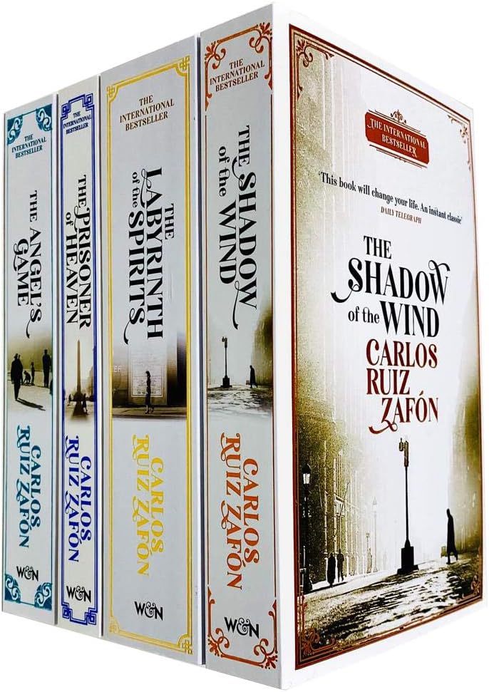 Cemetery of Forgotten Series 4 Books Collection Set By Carlos Ruiz Zafon (The Shadow of the Wind, The Angel's Game, The Prisoner of Heaven, The Labyrinth of the Spirits)