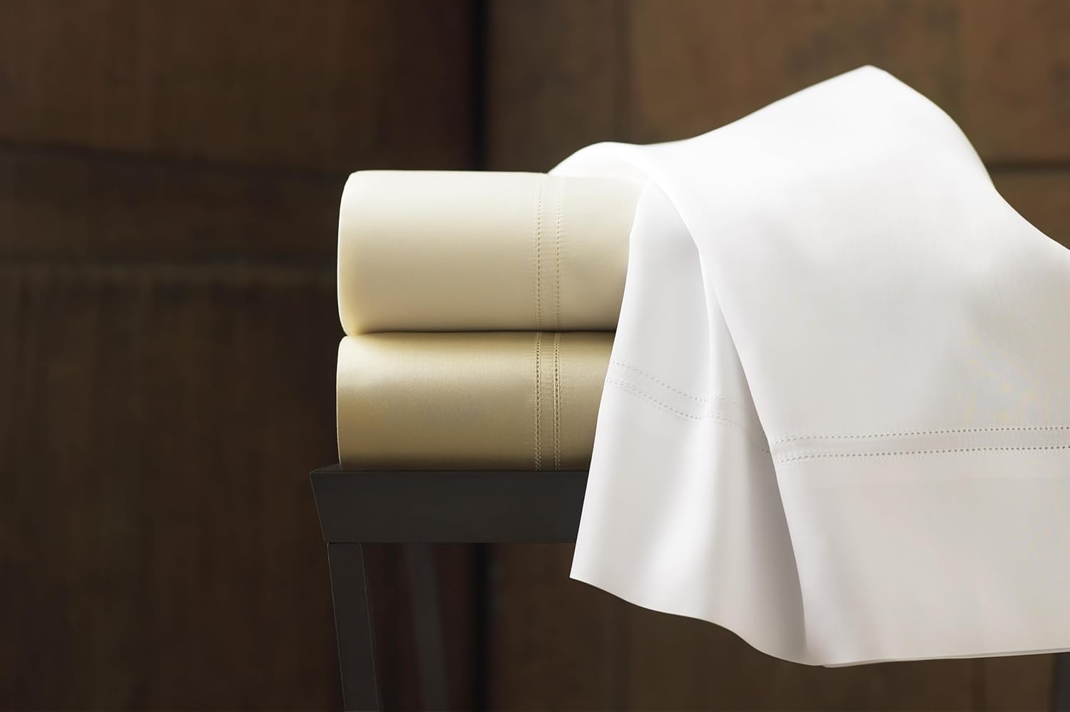 Peacock Alley Lyric Percale Sheet Sets - 500 Thread Count, Made in Italy, Luxury and Comfort - Queen (White)