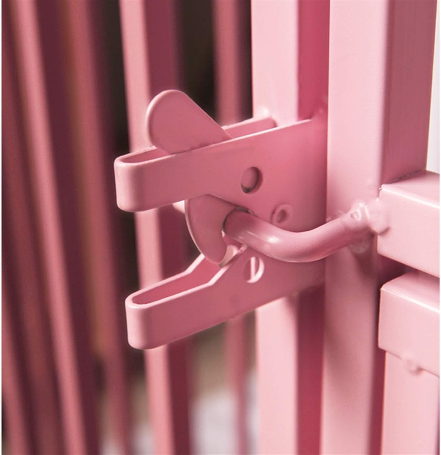 Dog cage Indoor Full Square Tube Metal Dog Cage Folding Large Dog Medium Dog with Toilet Pet Cage Dog Pet Cage Kennel W/Tray and Casters Dog House (Medium)