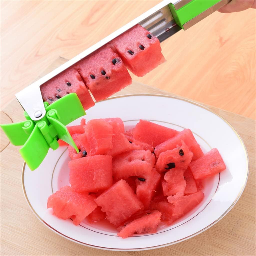 Watermelon Cutter Stainless Steel Windmill Design Cut Kitchen Gadgets Salad Fruit Slicer