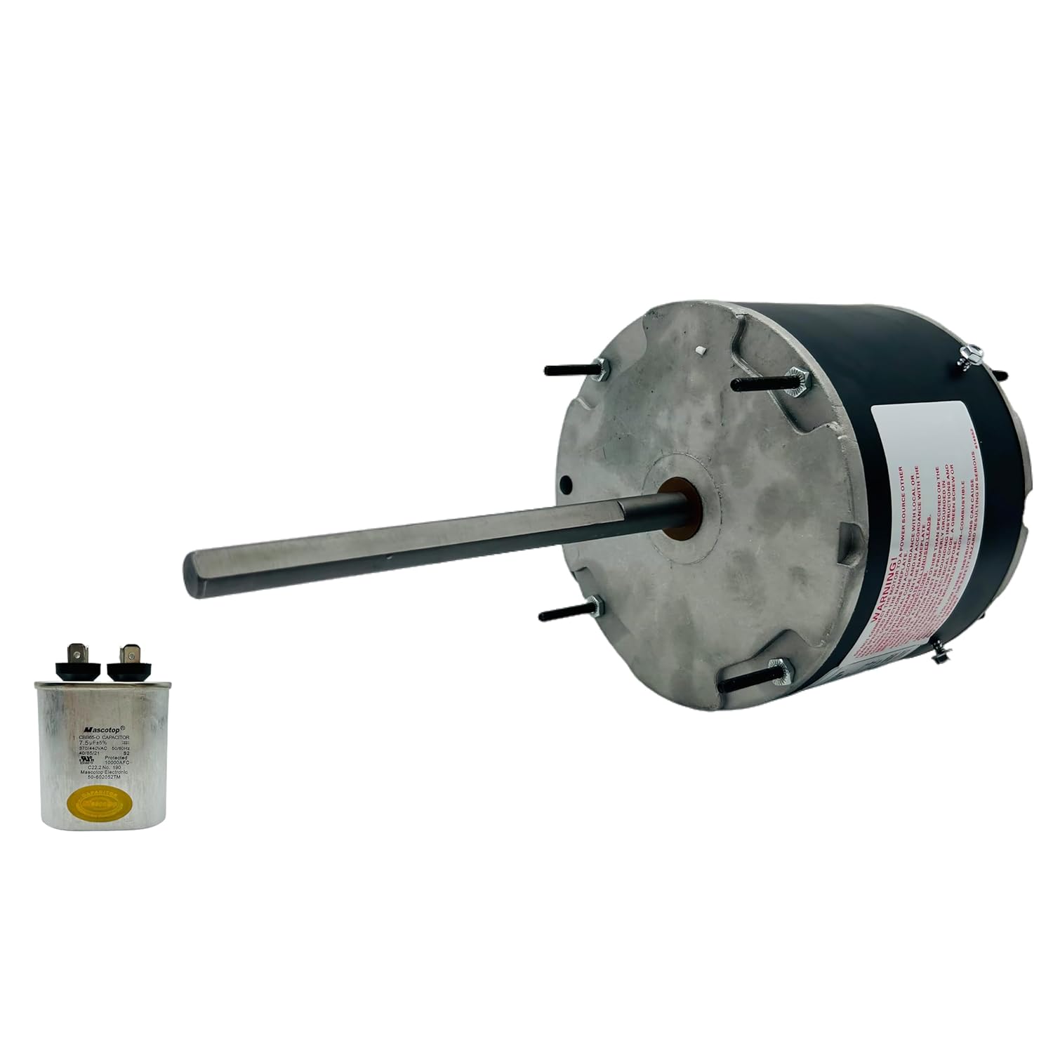 ORM5458B 1/3 – 1/6 HP, 1075 RPM, 208-230 Volts, Ball Bearing, Condenser Motor Compatible with A.O. Smith F48U23A01, Johnstone Supply S89-728, Rheem/Protech 51-20689-01, Emerson 5458, GE 03458