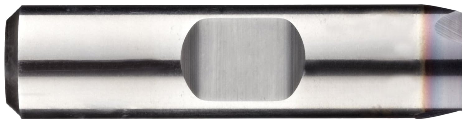 N67152 High-Speed Steel End Mill, General Purpose, Regular Length, TiAlN Coated, 2 Flutes, Square End, 1-5/8" Cutting Length, 1-1/2" Cutting Diameter, 3/4" Shank Diameter