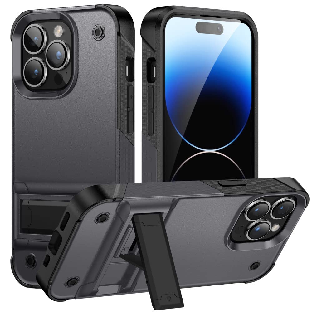 Coque Armor iPhone 14 Pro Max pour éviter les rayures de l'objectif avec support discret