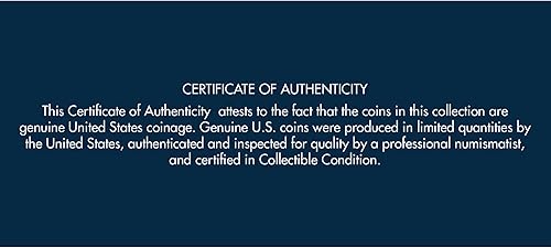 Miniatura 5 de One Year Rarities - Colección de monedas auténticas de Estados Unidos, colección americana, certificado de autenticidad, tesoros de monedas