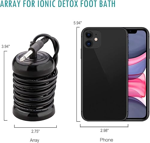 Miniatura 5 de Paquete de 4 matrices para baño de pies de desintoxicación iónica, matrices de repuesto para máquina de desintoxicación de pies iónicos, sistema de