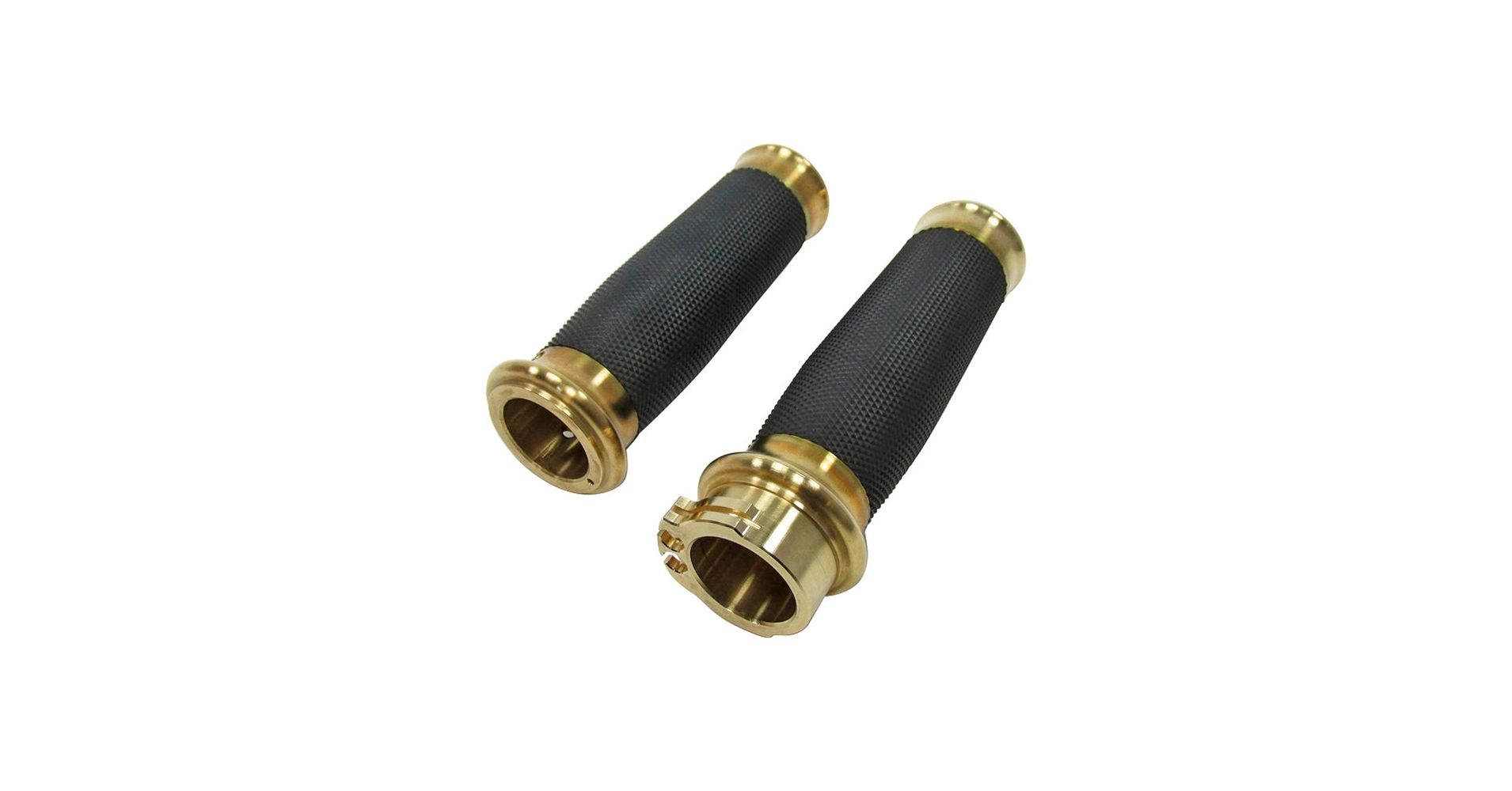 Amazon.co.jp: CNCビレット真鍮ハンドルバーグリップスロットル