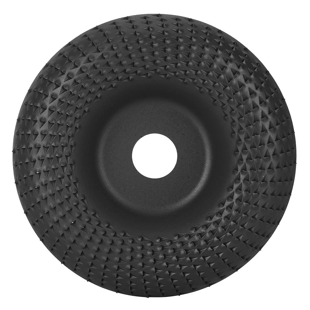 Woodworking Grinding Wheel Steel Wood Carving Disc Angle Grinder Shaping Disc Wheel Power Tool Accessories for Angle Grinder Attachment (Black)