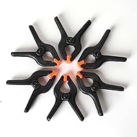 Vista 1 de Efavormart - 6 clips de abrazadera de muselina para telón de fondo fotográfico de nailon resistente de 3.75 x 1.75 pulgadas para fijar telón