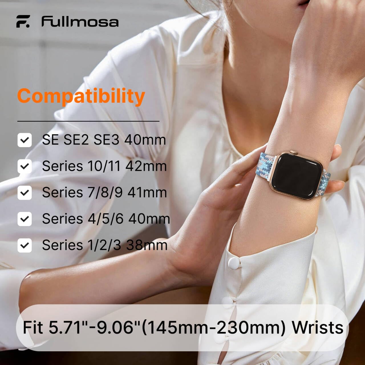 Fullmosa 2 Pack Magnetic Nylon Strap for Apple Watch — Amazon image 7