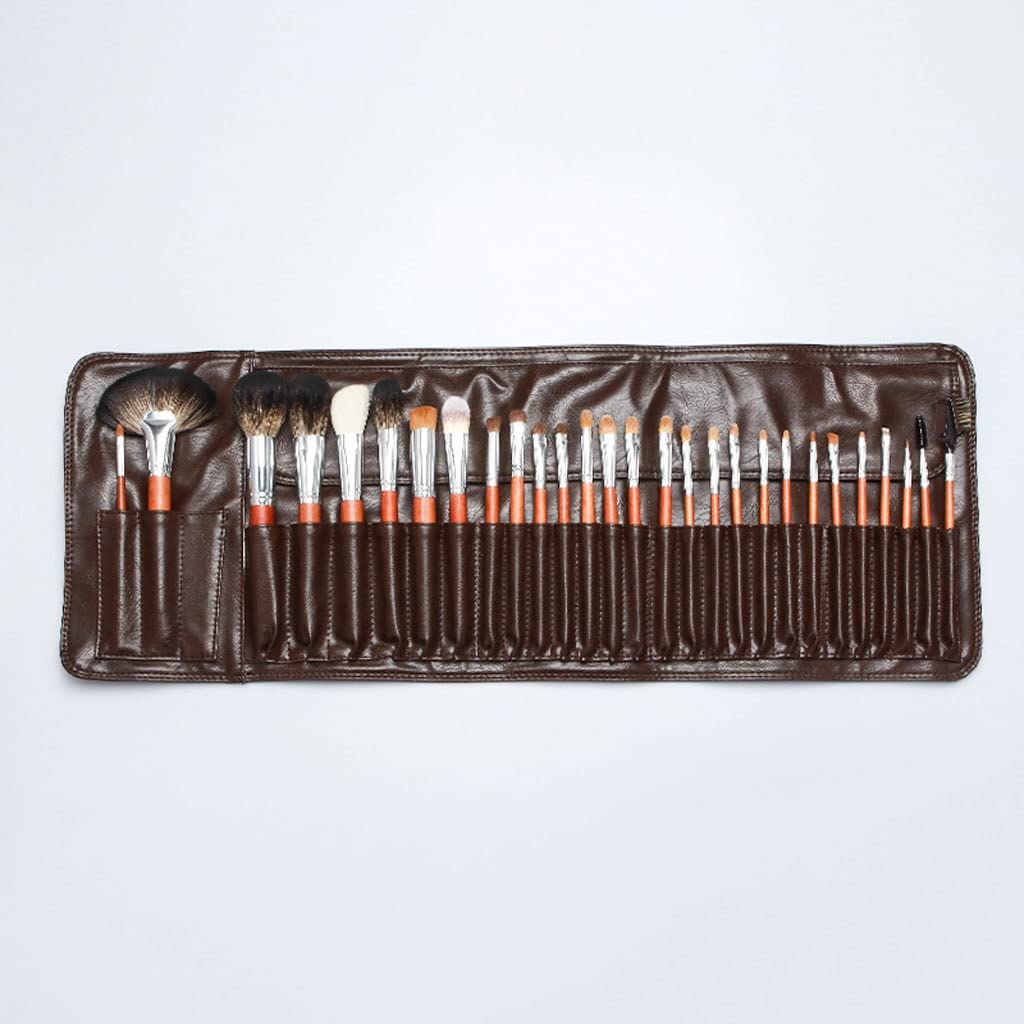 28 Pinceles de Maquillaje Mango de Madera Volumen de pestañas Maquillaje Pinceles de Maquillaje Pinceles de Maquillaje