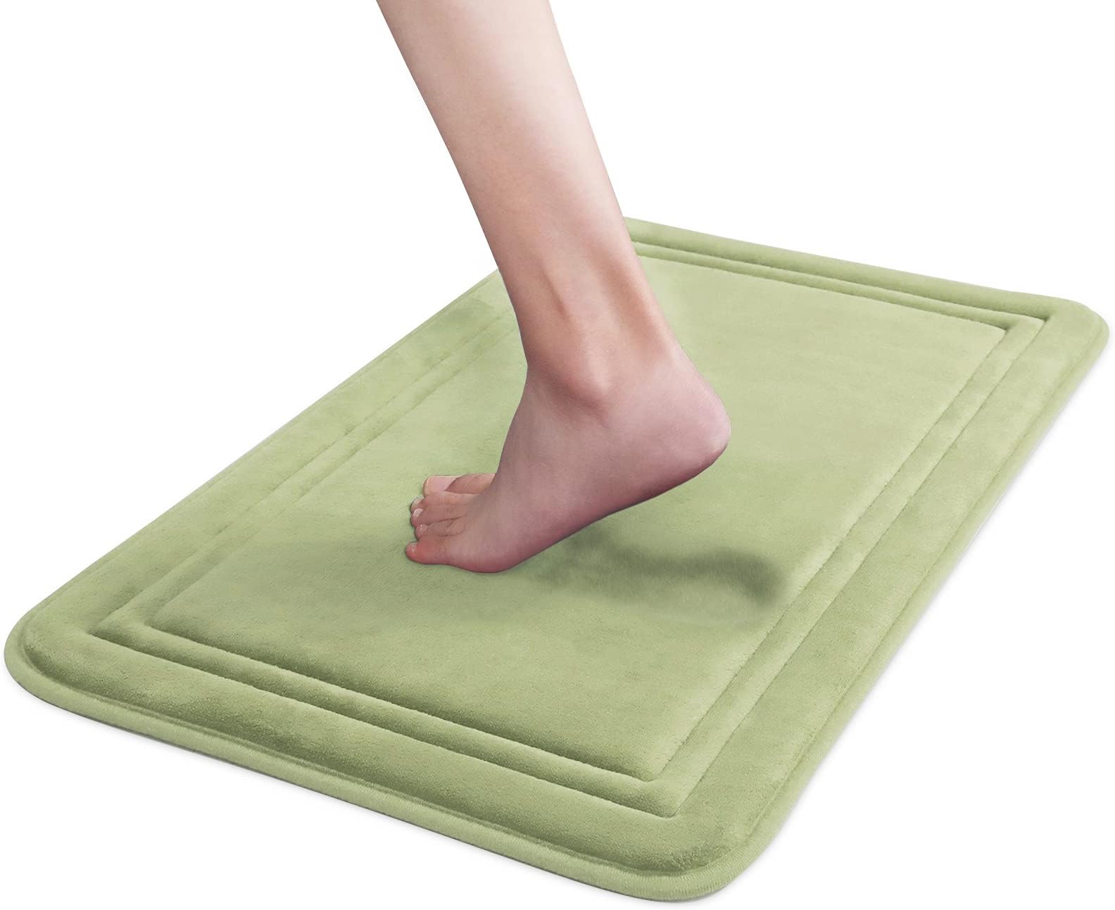 Amazon.com: Clara Clark Bathroom Rugs, Velvet Memory Foam Bath Mat, Non ...
