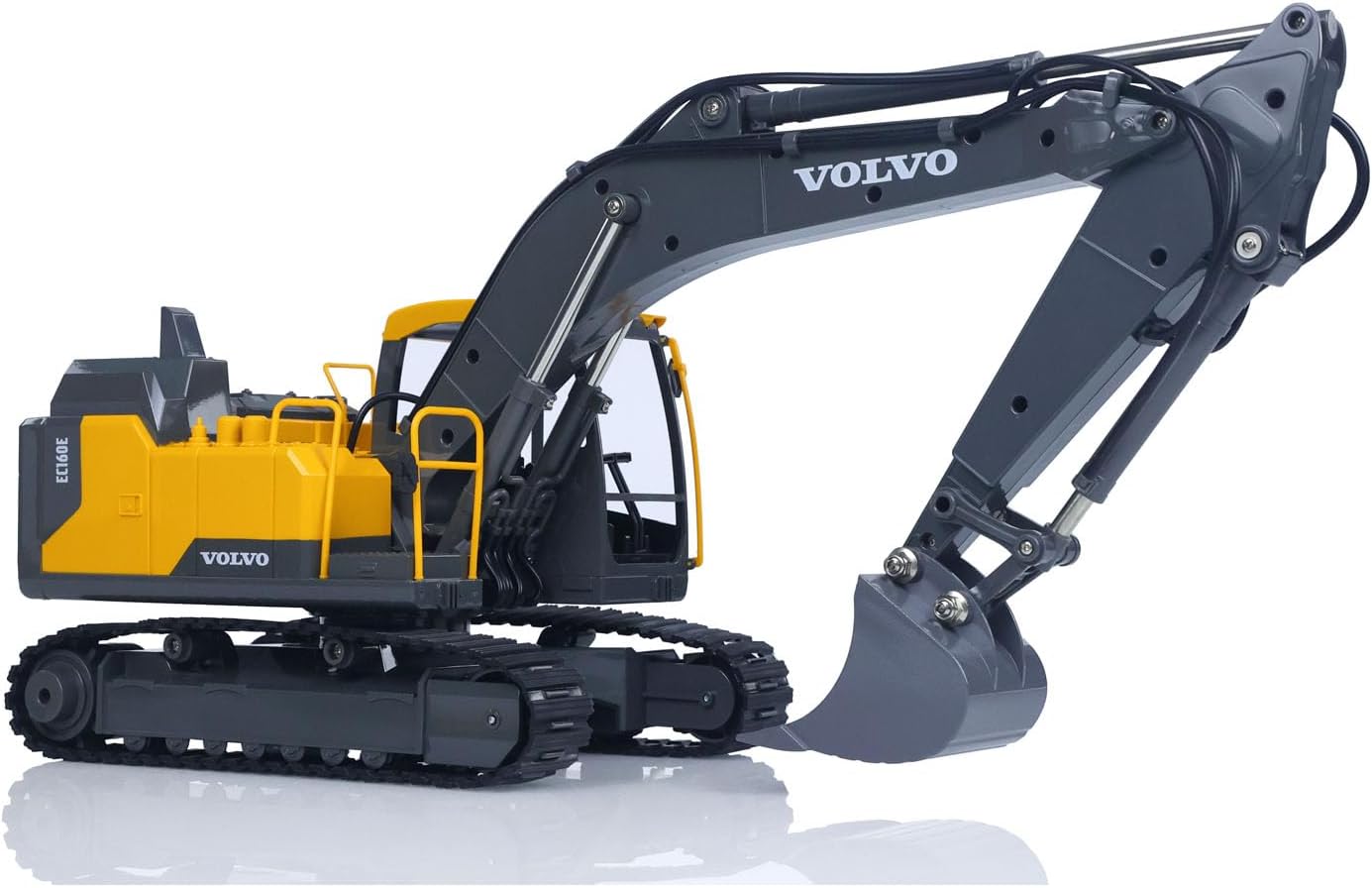 TOUCAN RC HOBBY 1/16 E598 003 Electric Lifting RC Excavator Metal 2Arms Remote Control Digger VO Hammer Bucket Claw 360° Rotating