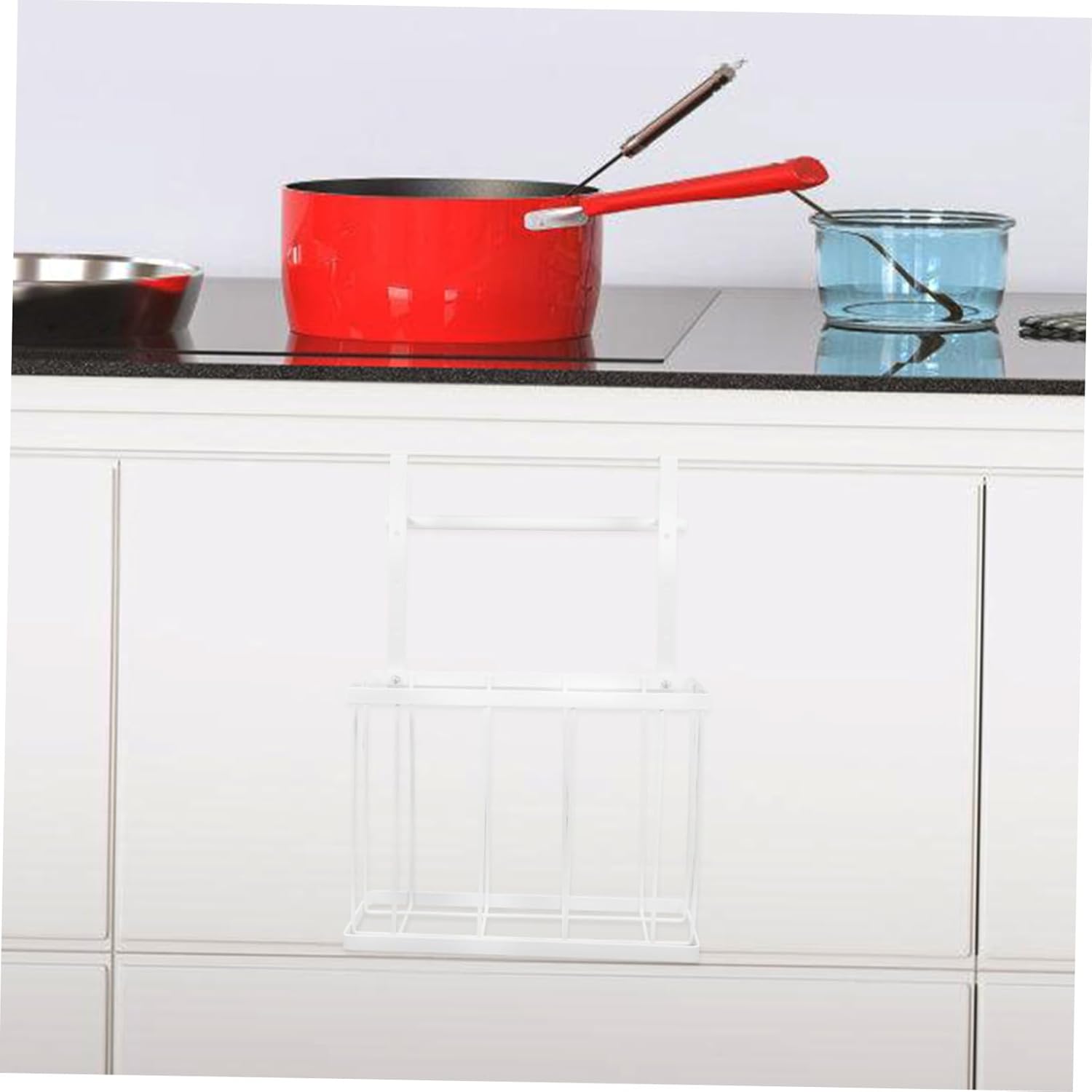 Zerodeko Hanging Baskets for Kitchen Door Storage Basket Under Cabinet Storage Towel Wall Kitchen Cabinet Door Organizer