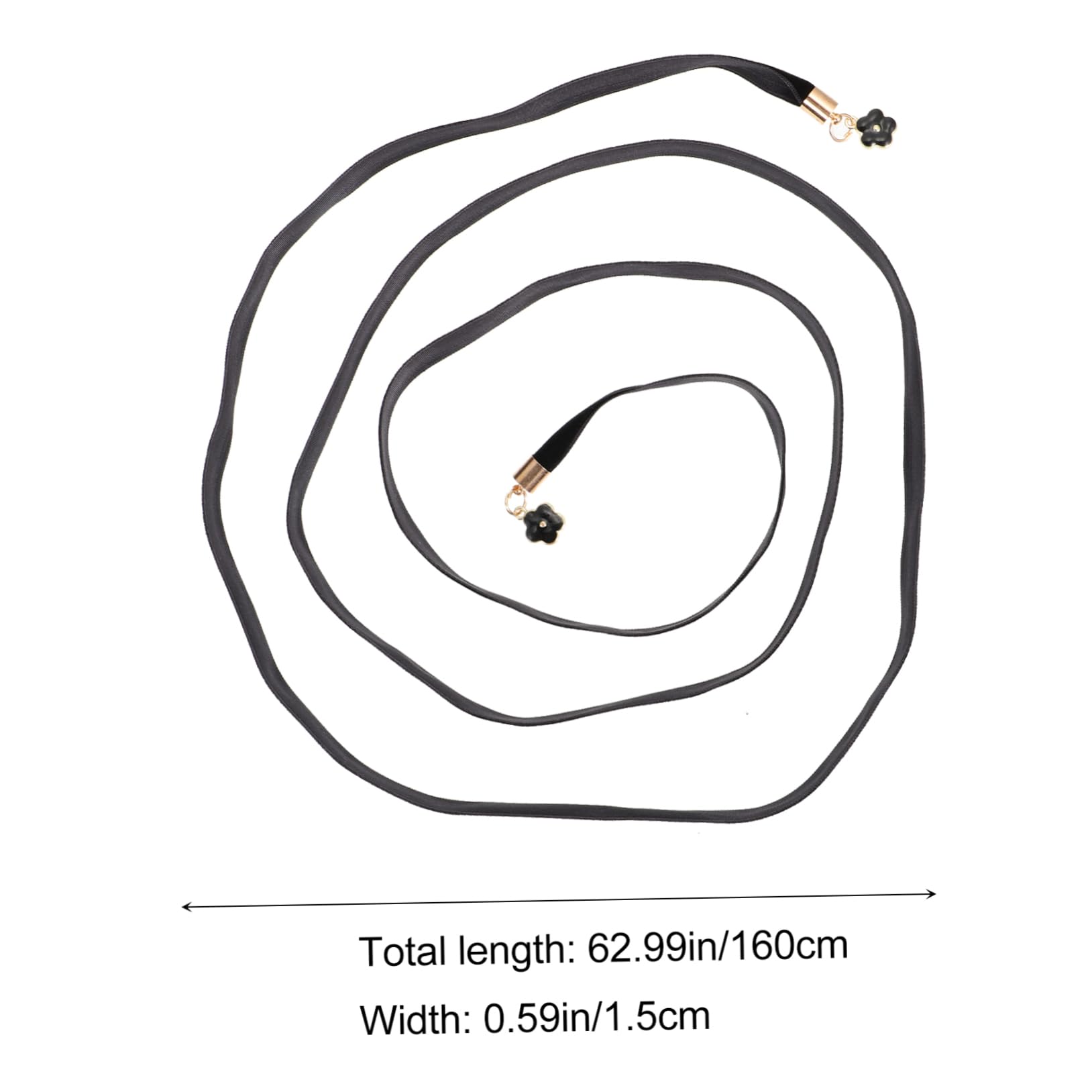 BESPORTBLE Beautiful Girls Dress Girdle Casual Waistband Velour Belt Fashionable Waist Chain