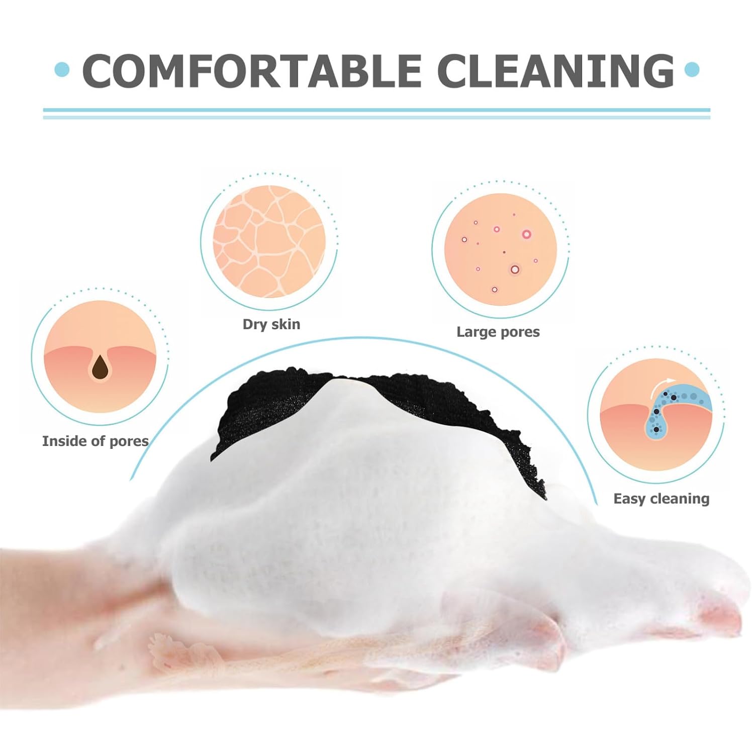 Nylon Soap Foaming Pouches 20pcs for Bathroom Bathing Use