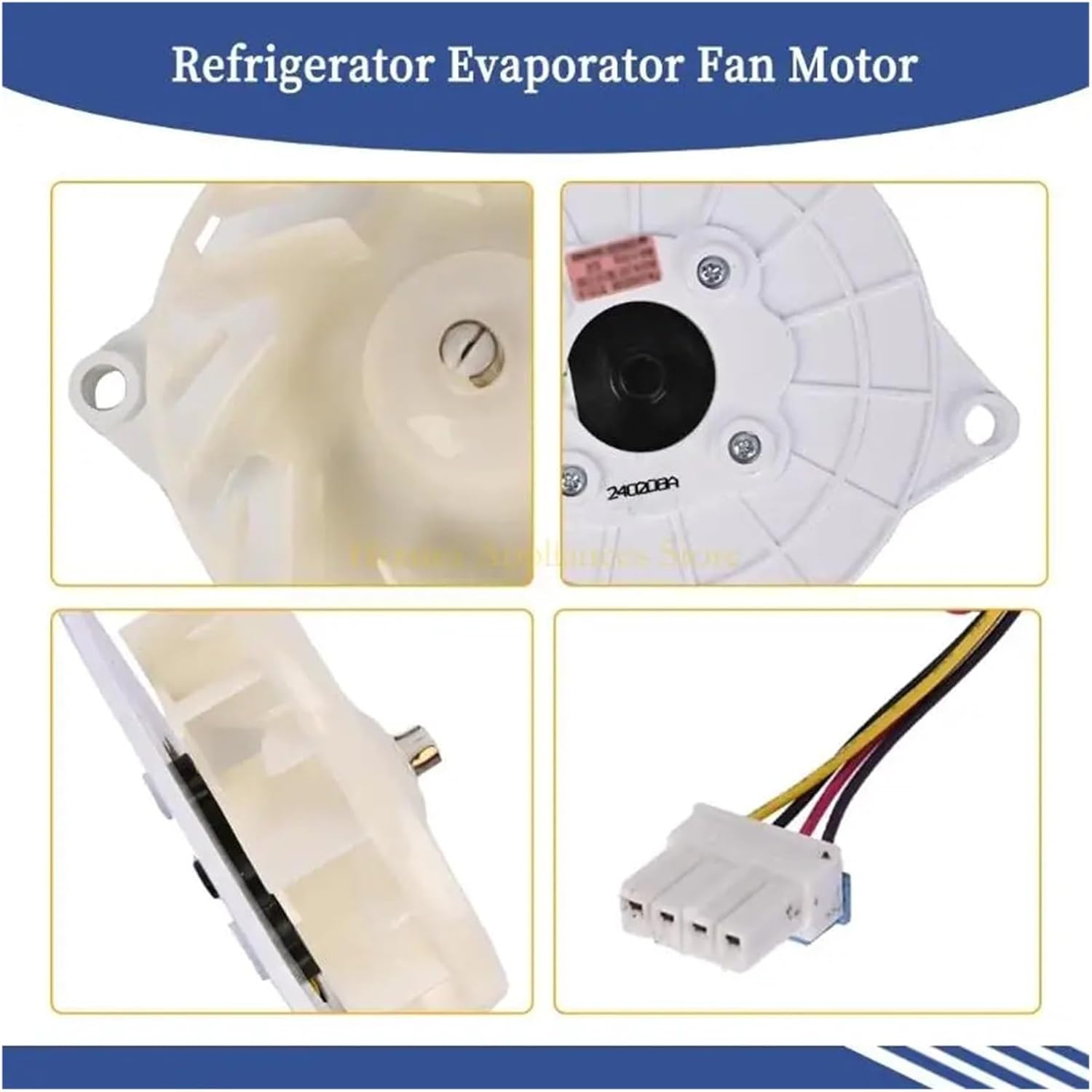 D0AB Refrigerator Evaporator Fan Motor for EAU64824806 Freezer Replacement Part Fridge Condenser Fan Motor Accessories