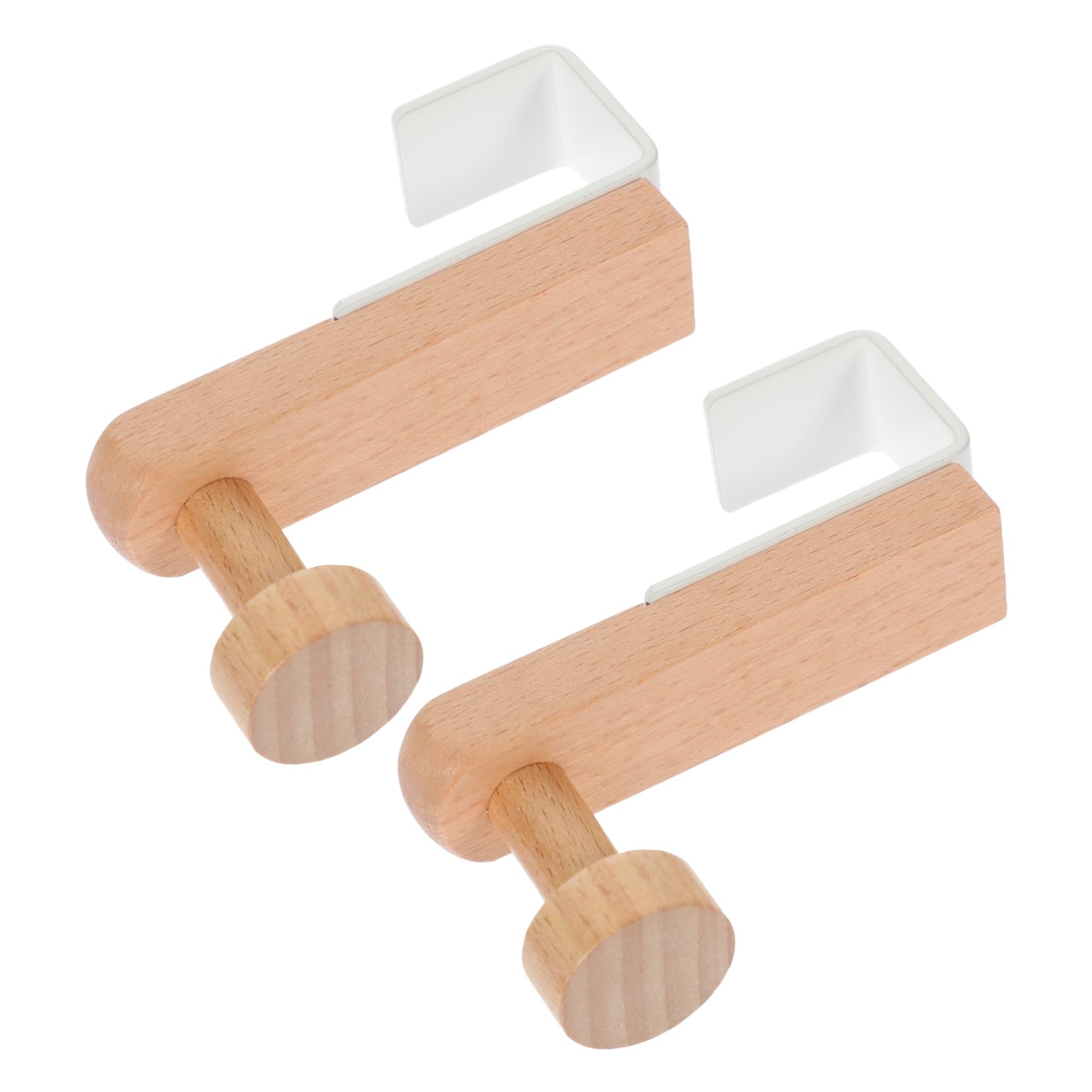 KICHOUSE 2pcs Door Hook Hangers Cloth Hook Rustic Coat Rack Bath Towel Hook Over Door Clothes Hanger Mounted Hooks Outdoor Towel Holder Hooks for Hats Over The Iron White