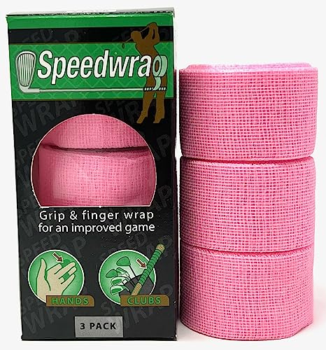 Cinta de agarre de golf rosa para proteger tus dedos contra rozaduras y ampollas