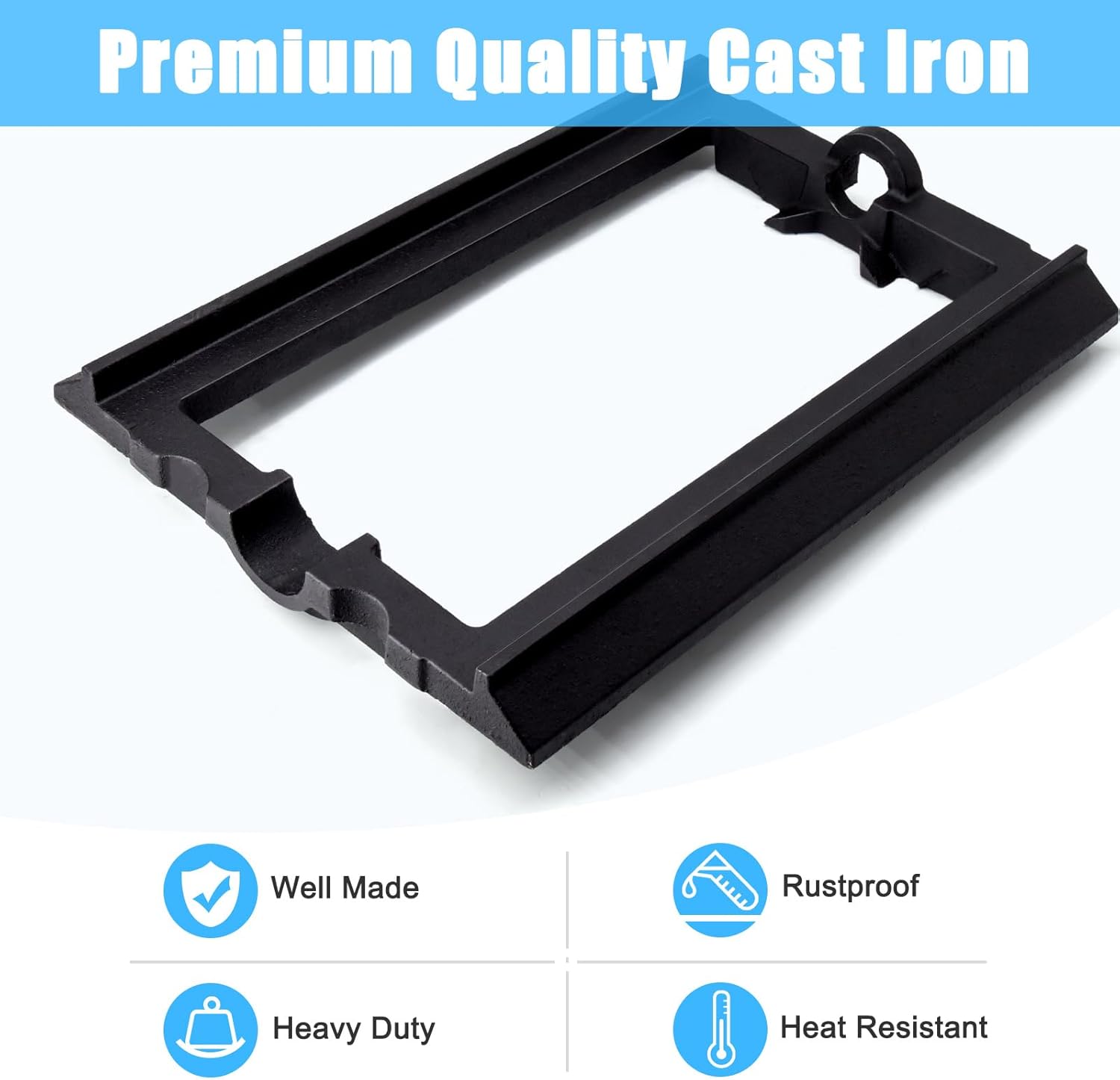 Adviace 40256 Shaker Grate Frame Replacement for US Stove Hot Blast 1500, 1557M, Ashley 22AF, Vogelzang Norseman 1500 2500 Wood Coal Furnaces.(2 Pack)