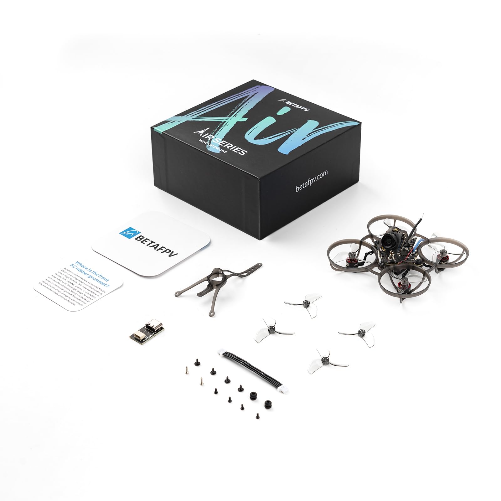 BETAFPV Air75 II Brushless Whoop Quadcopter, Ultraleichte Drohne mit Matrix G4 5IN1 II Flugsteuerung, 0802 28000KV Brushless Motoren, 1614-3B Props, C03 Kamera, Air II Überdachung Rahmen für FPV Flug