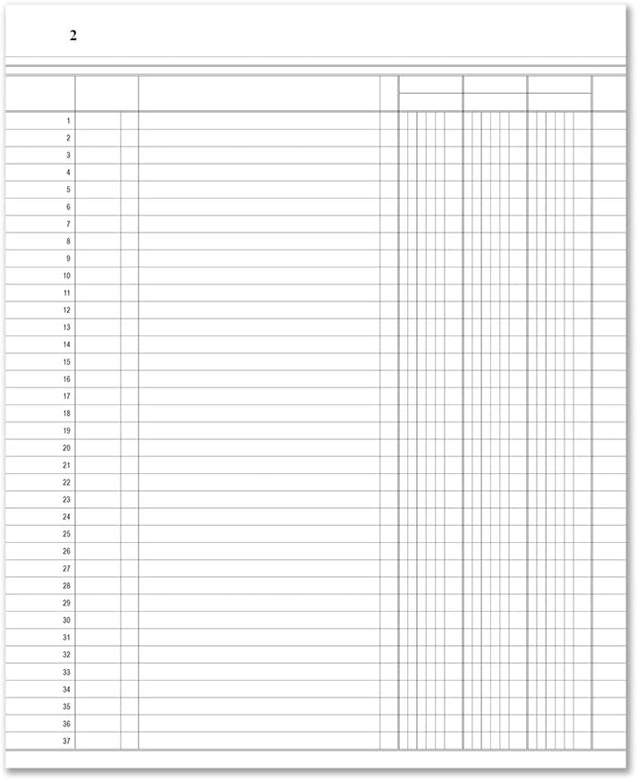 BookFactory 8 Column Ledger Book/Account Book/Accounting Ledger/Notebook (Eight Columnar Book Format) - Teal Hardbound, Section Sewn, 100 Pages, 8.5'' x 11''(Made in USA)