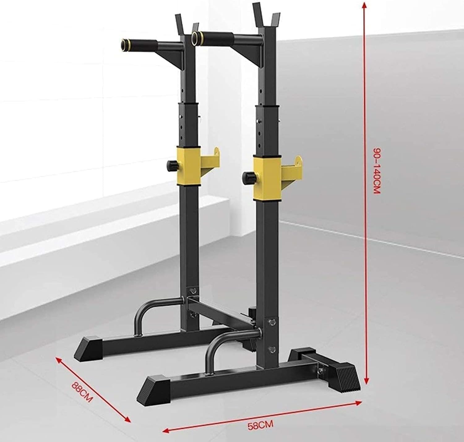 Professionale Squat Rack Attrezzature per l'allenamento della forza Sport domestici Bilanciere Rack Squat Stand Bench Press Rack Squat Rack/Home Bench Press/Multifunzionale