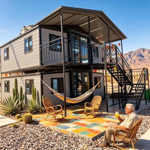 Casa prefabricada de dos pisos para la venta, casa de contenedor expandible de 20 pies y 40 pies, kit de cabina plegable móvil modular para vivir en adultos, casas pequeñas de 2 a 5 dormitorios