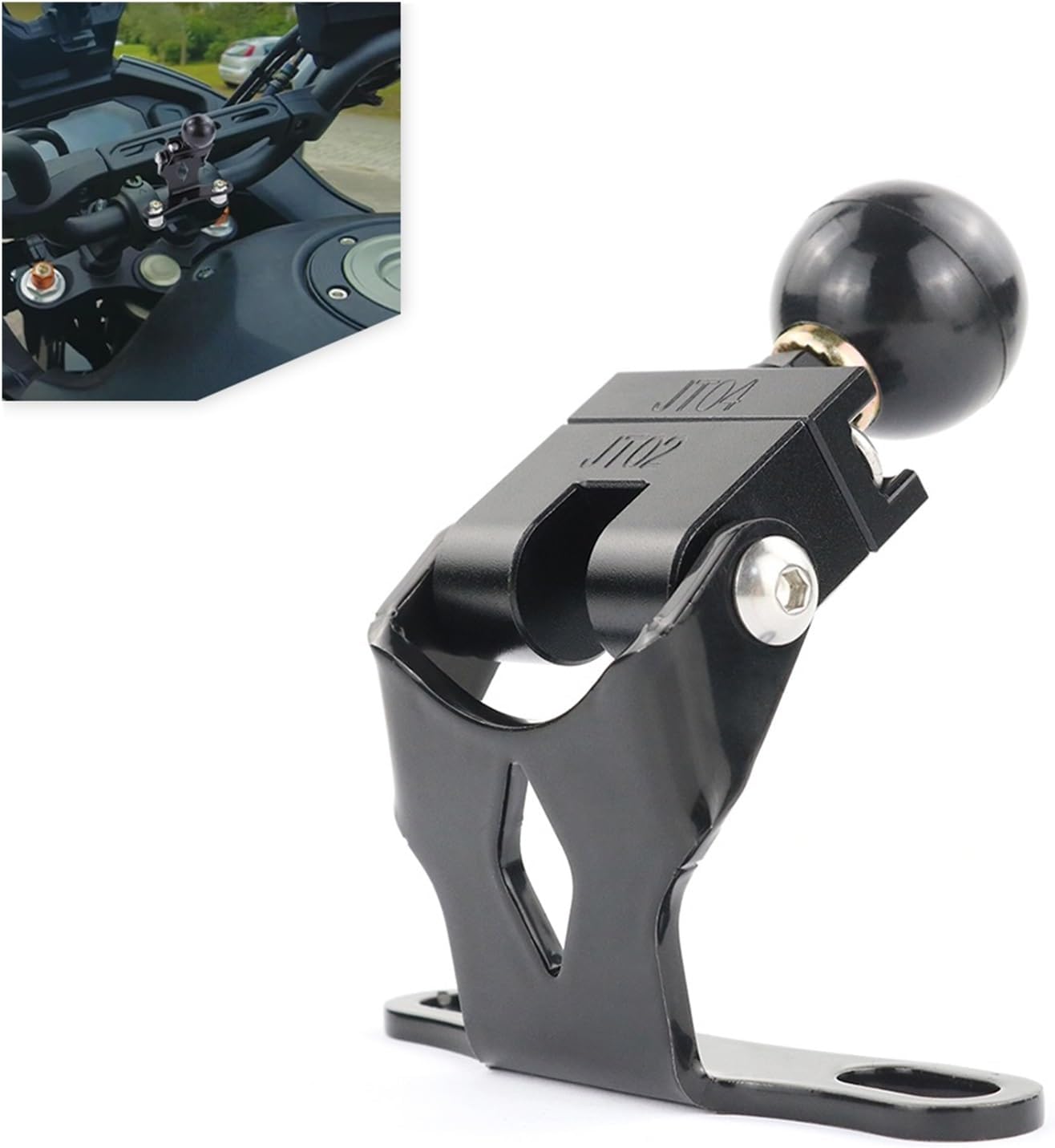 Motorbike GPS Handlebar Clamp Navigation Mount Compatible with Yamaha Tracer 7 Tracer 7 GT 2016-2023 GPS Phone Holder Stand Bracket(Type 6)