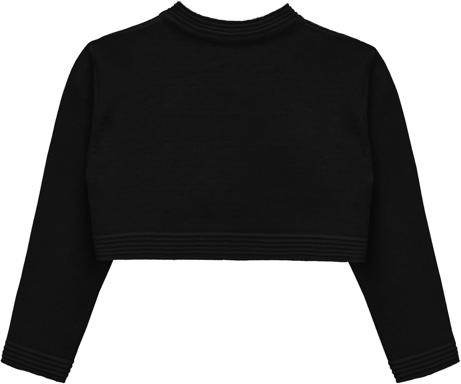 Lilax Little Girls' Knit Long Sleeve Bowknot Closure Bolero Cardigan