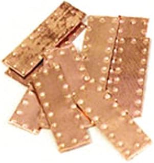 Model Shipways DIMPLE Copper Plates (6 x 12mm) 50 Pack