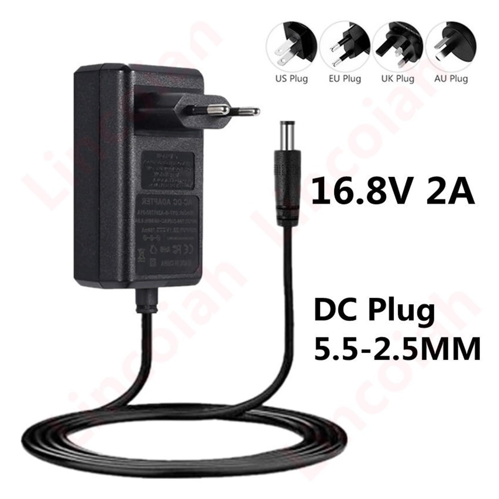Chargeur Secteur UE/US 4S 16,8 V 2 A For Batterie Lithium 18650 14,4 V Série 4 ; Chargeur Mural 110 V-240 V(AU)