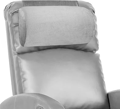 Recliner Neck Pillow with Non-Slip Base,Adjustable Neck Pillow for Recliner,Headrest for Neck Pain Relief and Neck Support Light Gray