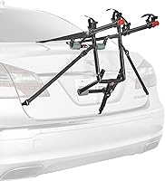 Allen Sports Deluxe 2-Bike Trunk Rack with Adaptor Bar Combo - Fits Sedans, SUVs, Minivans - Model 102900CP