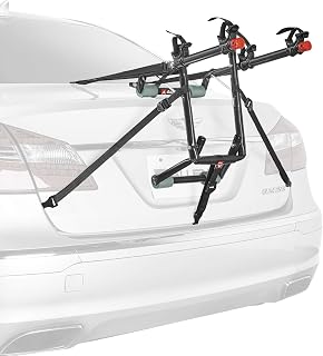 Allen Sports Deluxe 2-Bike Trunk Rack with Adaptor Bar Combo - Fits Sedans, SUVs, Minivans - Model 102900CP