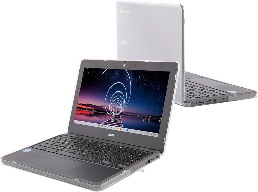 Acer Chromebook　spin 511 ブラック　PCケース付き 06C000 SlimTech薄型耐衝撃ハードケース Acer Chromebook Spin 511