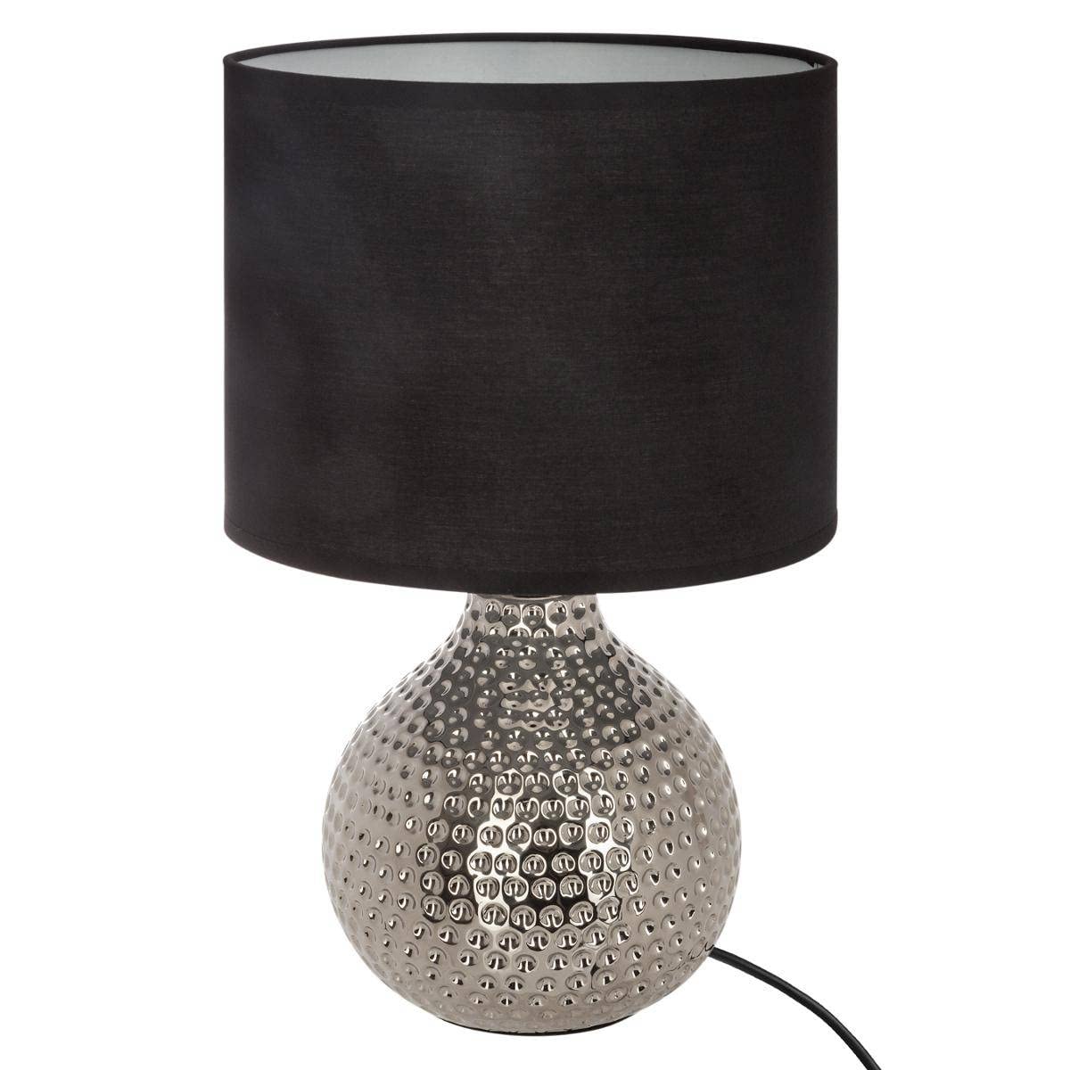 Atmosphera - Lámpara 'Mozo' plata - cerámica A. 38 cm