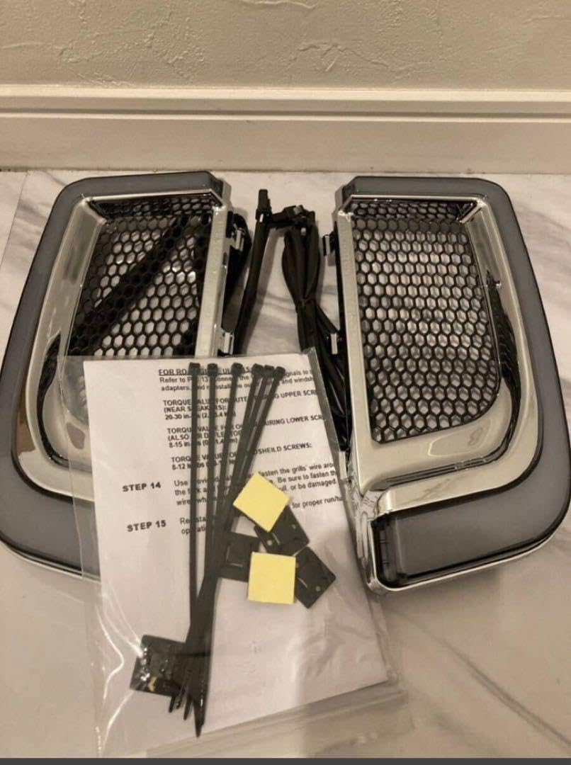 ハーレー ツーリング LED ロア フェアリング ライト ベントインサート