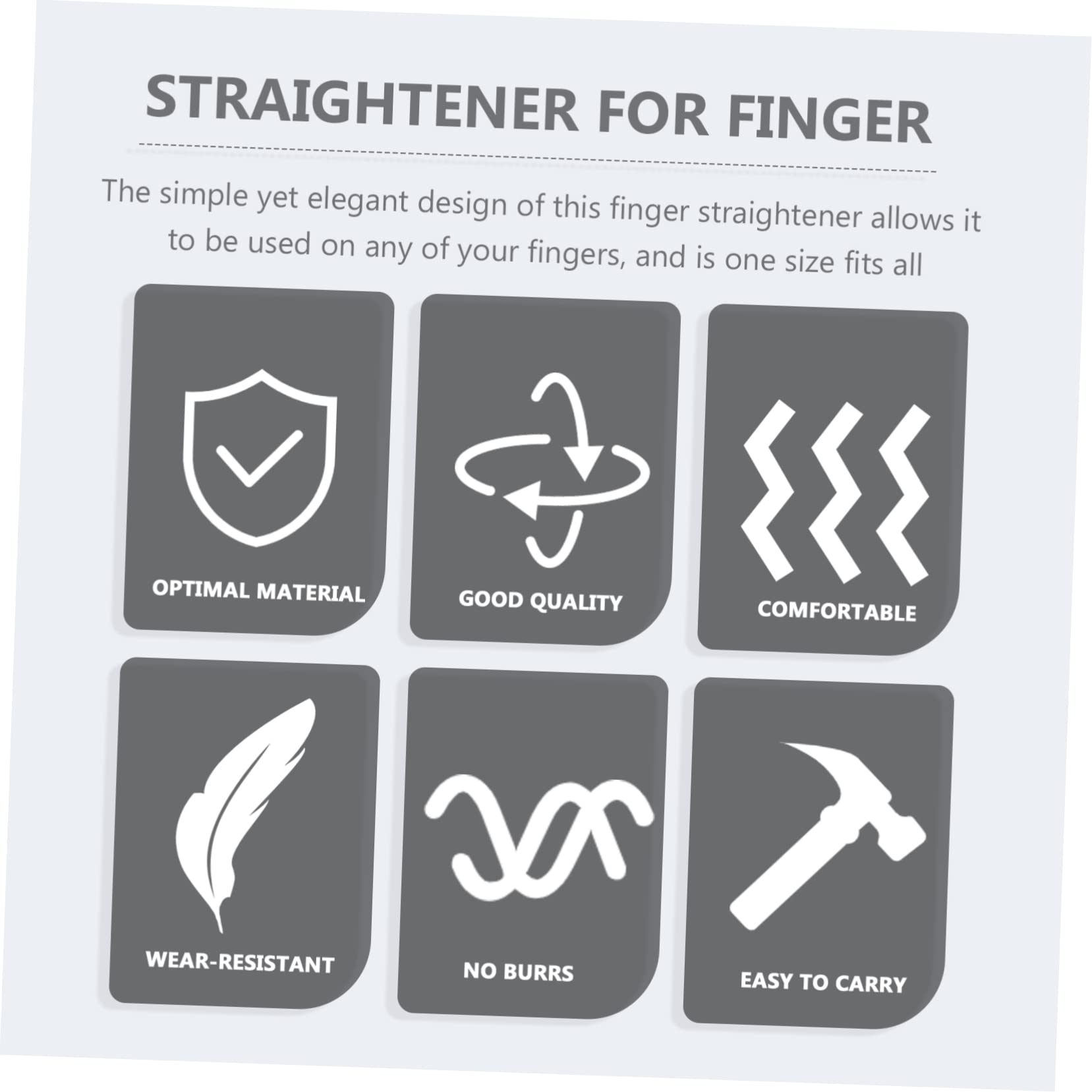 CALLARON 6 Pcs Splint Support Brace for Durable Straightener Pressing Device Straightener for Plastic Nylon