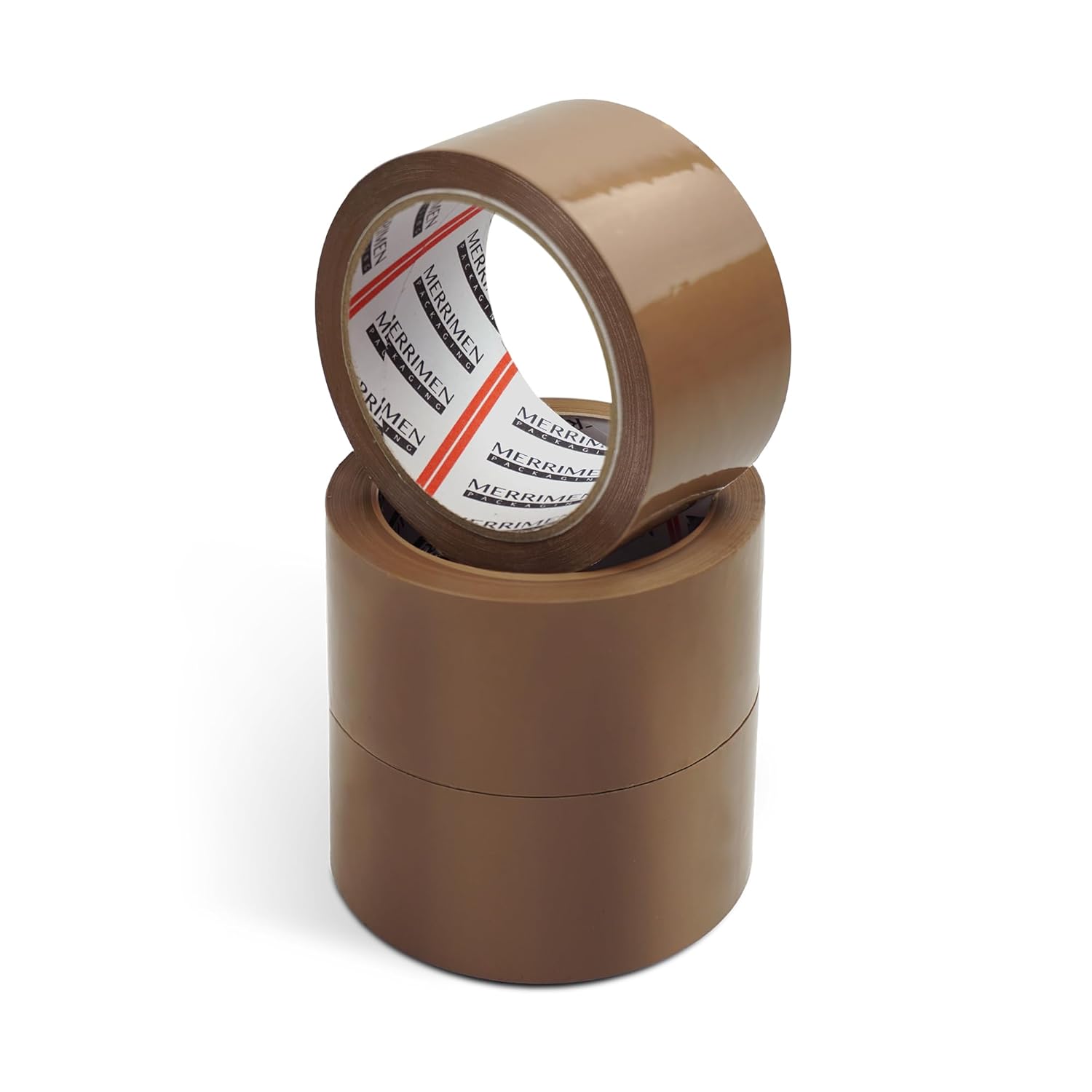 Merrimen Heavy Duty Brown Packaging Tape - 3 Rolls (48mm x 66m)