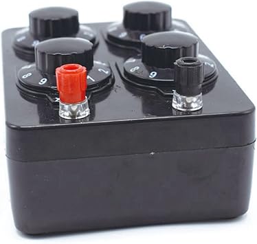 3X 0-9999 Ohm Simple Resistance Box Variable Decade Resistor Teaching Instrument