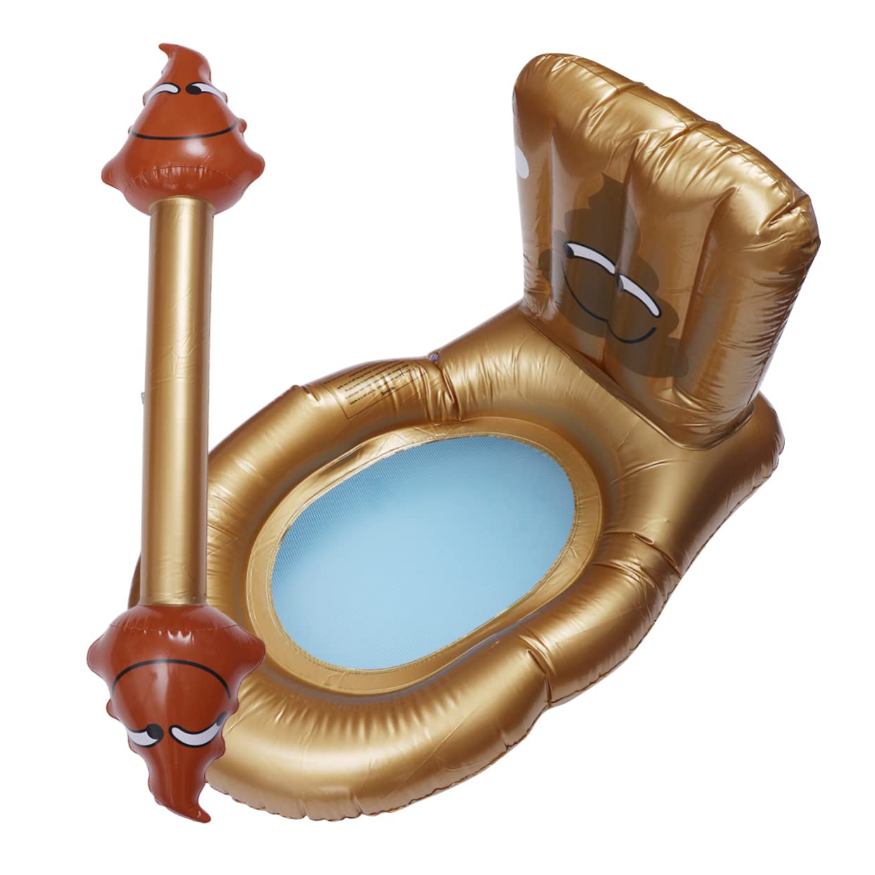 KOMBIUDA 1pc Inflatable Toilet Floats Swim Funny Creative Water Swim for Adults for Pool Parties and Stylish