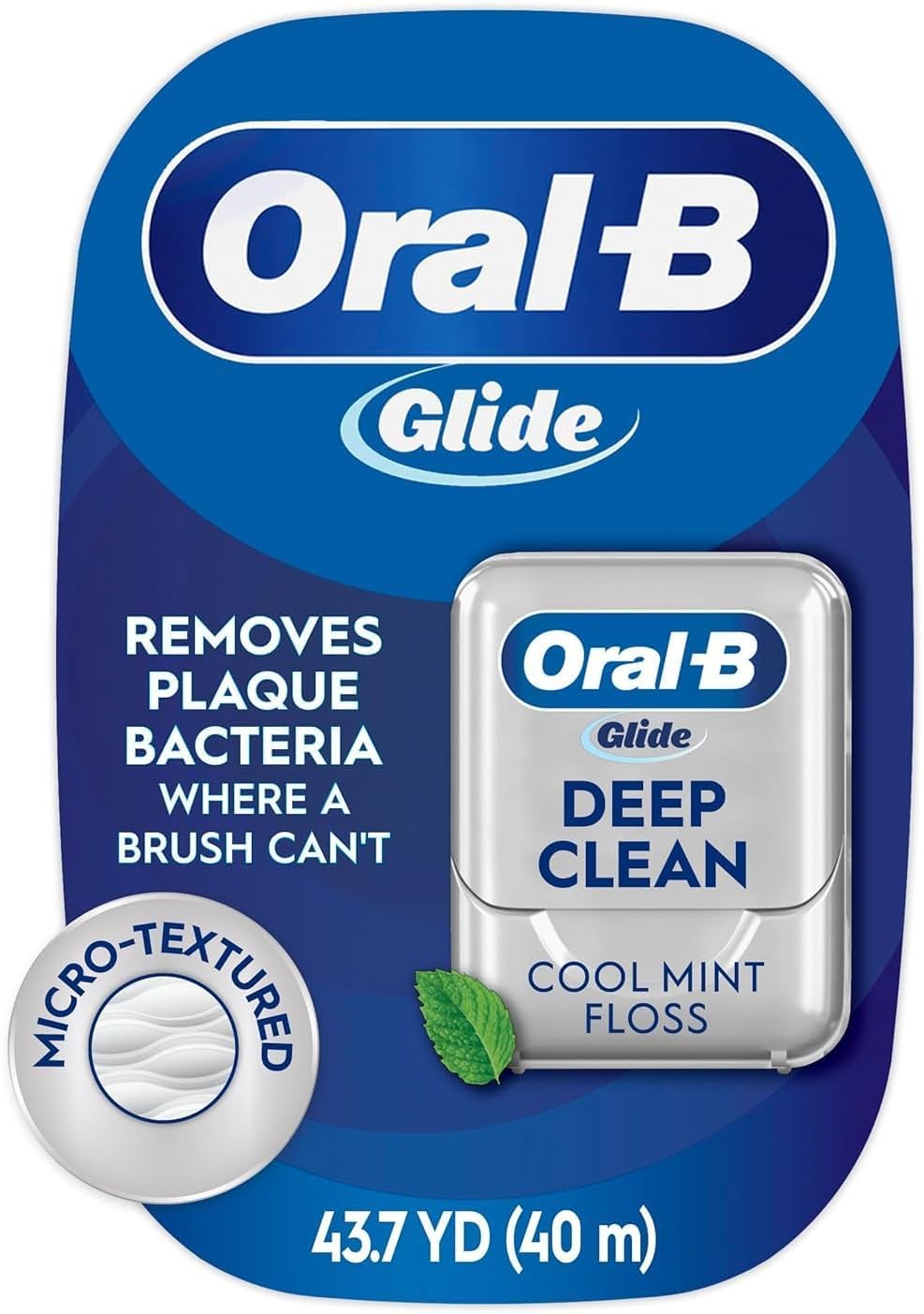 Glide Deep Cln Mint Floss Size 40m Glide Cool Mint Deep Clean Floss