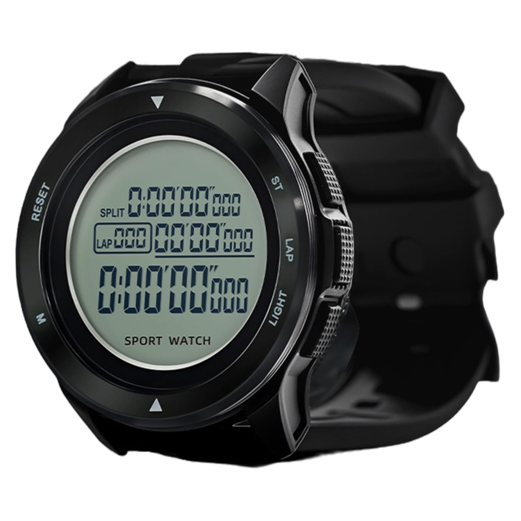 Chronomètre numérique de sport étanche et lumineux avec bracelet réglable
