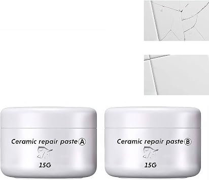 Tile Repair Paste,Tub Tile and Shower Repair Kit,Marble Bathtub Patch Repair Kit,Repairing Cracks on Ceramics,Powerful Tile Glue,for Fix Cracked Bathtub Countertop Porcelain Ceramic