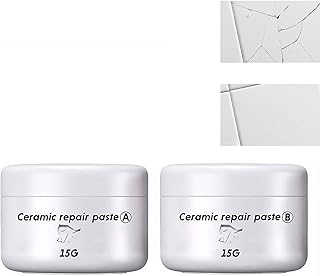 Tile Repair Paste,Tub Tile and Shower Repair Kit,Marble Bathtub Patch Repair Kit,Repairing Cracks on Ceramics,Powerful Tile Glue,for Fix Cracked Bathtub Countertop Porcelain Ceramic