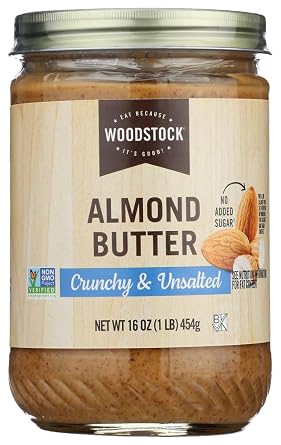 Woodstock Farms - All-Natural Almond Butter Crunchy Unsalted - 16 oz.