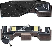 Vista 1 de 14 fundas de cojín para exteriores con funda impermeable para muebles, fundas de cojín de patio con cremallera, fundas de sofá para sofá modular