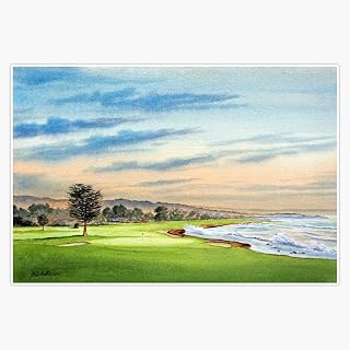 Pebble Beach Golf Course 18Th Hole Window Water Bottle Bumper Sticker Decal 5"