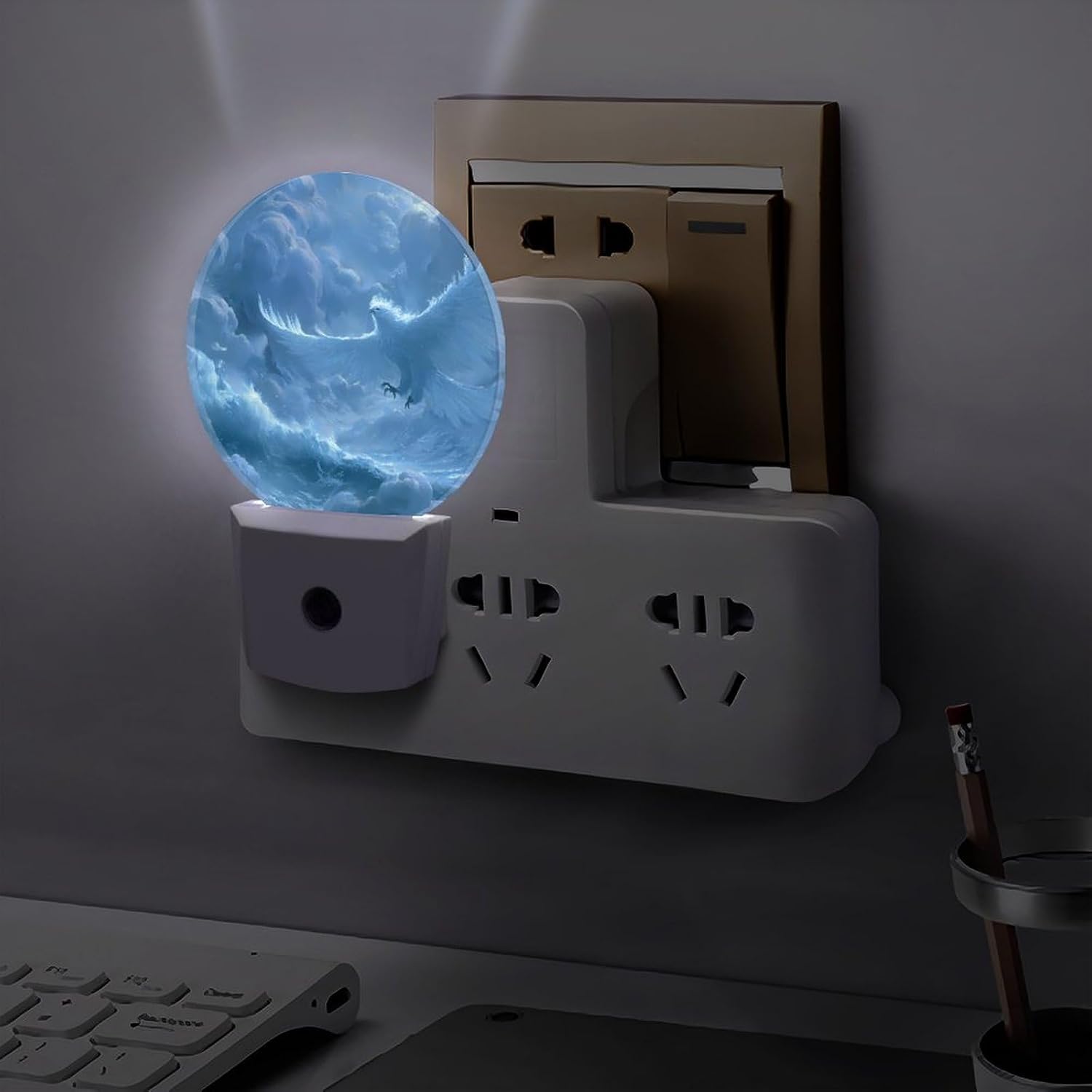 Phoenixs Bird Night Light LED Night Lights Plug Into Wall 11.2x5x7.5cm image 5