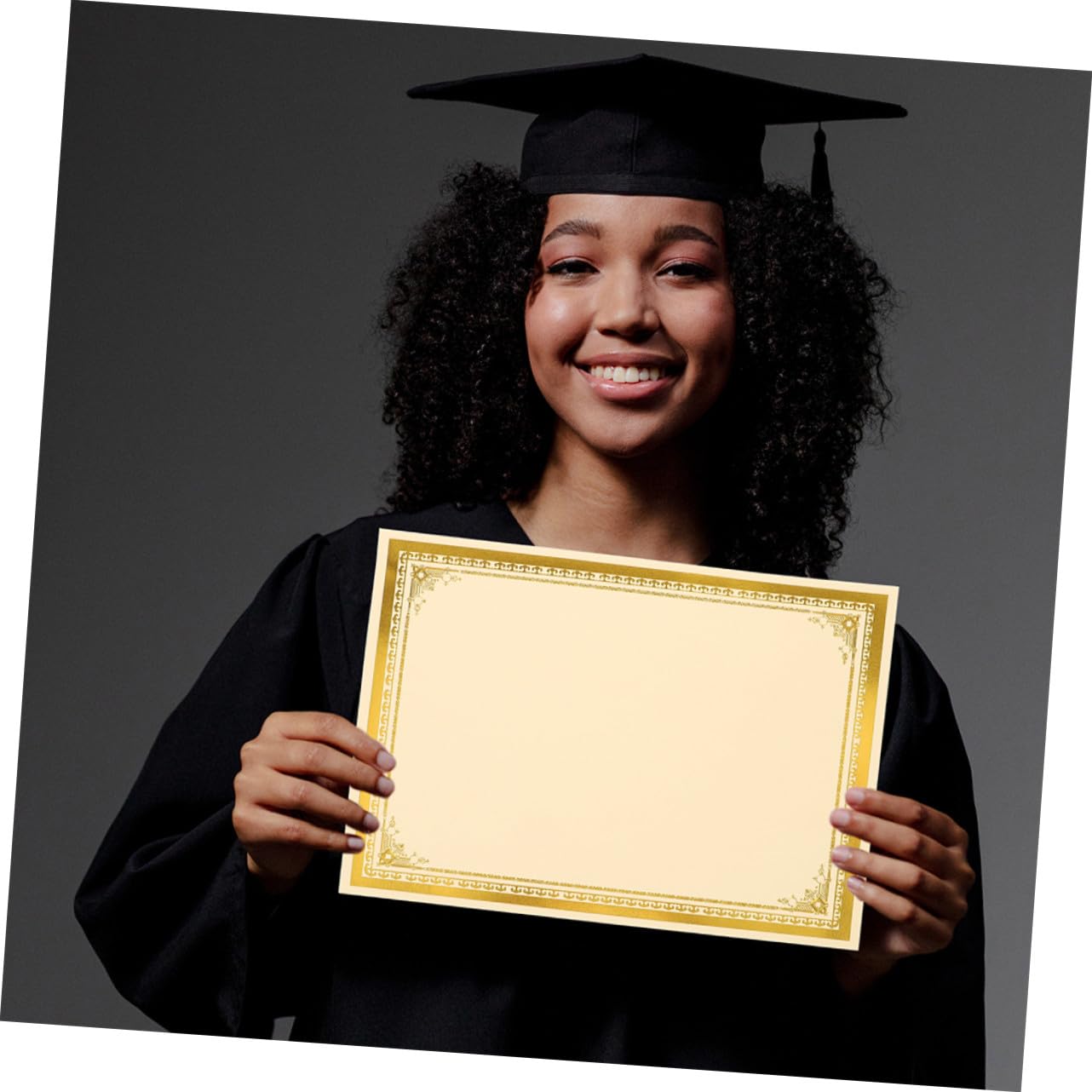 35 pezzi Pergamena per Certificati Vuoti con Stampa Oro Caldo Diploma Laurea per Scuola Ufficio e Materiale Resistente e Scrivibile per Documenti e Onorificenze